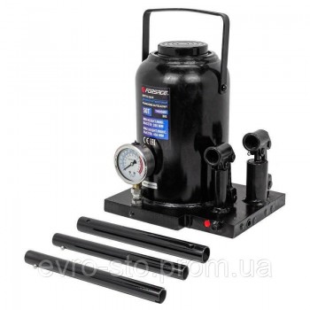 Домкрат 50т (280-450мм) бутылочный двухскоростной с манометром Forsage F-TH905001 BIG