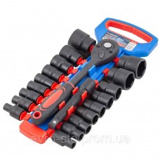 Набор головок с трещоткой 20пр. 1/2'' (6гр.) (8-32мм) FORSAGE F-019-5K