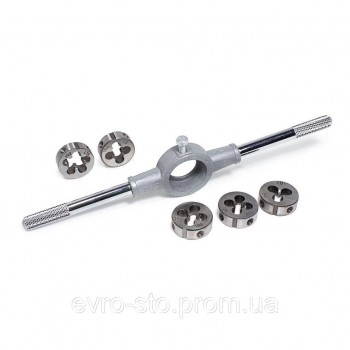 Набор плашек 6пр. (метрич.) на блистере Forsage F-C006-1