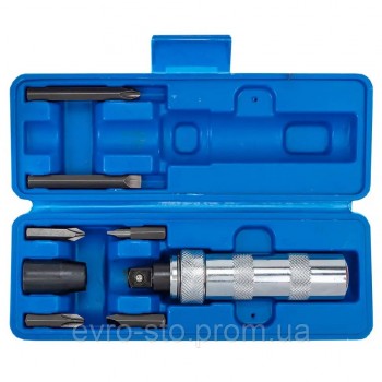 Отвертка ударная с набором бит 8пр. FORSAGE F-5064D