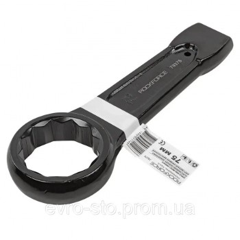 Ключ накидной ударный односторонний 75мм (L-320мм) ROCKFORCE RF-79375