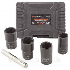 Набор головок-экстракторов для поврежденных болтов/гаек 5 предметов 1/2