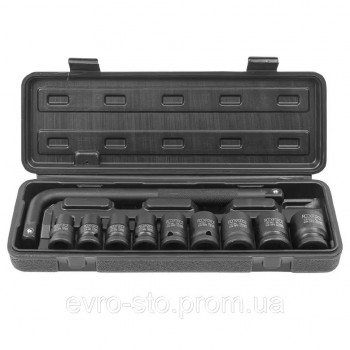 Набор ударных инструментов 10пр. 1/2'' (10-24мм) Rockforce RF-4104-5MPB