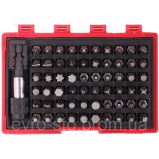 Набор бит шестигранники и звездочки Hex Torx 62 шт. 11057