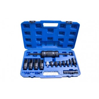 Съемник дизельных форсунок 14пр. (обратный молоток), в кейсе