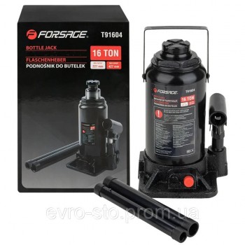 Домкрат бутылочный 16т (205-390мм) Forsage F-T91604DS
