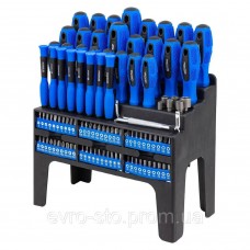 Набор отверток и бит 100 предметов, на пластиковом стенде Forsage F-10100