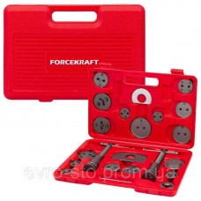 Набор для обслуживания тормозных цилиндров 21 предмет(право/левосторонний привод), в кейсе FORCEKRAFT FK-65806