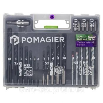 Набор бит и сверл 300 предметов Pomagier Pom-423090