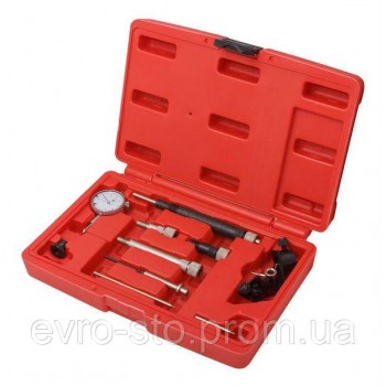 Набор с индикатором для установки угла опережения впрыска топлива дизельных двигателей 10 предметов, в кейсе Forsage F-902G12 Набор с индикатором для установки угла опережения впрыска топлива дизельных двигателей 10 предметов, в кейсе Forsage F-902G12