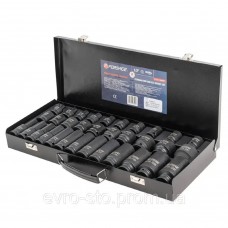 Набор головок ударных 33пр. 1/2'' 6-гранні (8-32мм) Forsage F-4333-5MPB