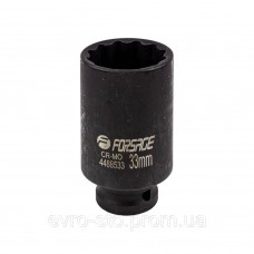 Головка ударная глубокая 1/2'' 12-гранная 33мм Forsage F-4488533
