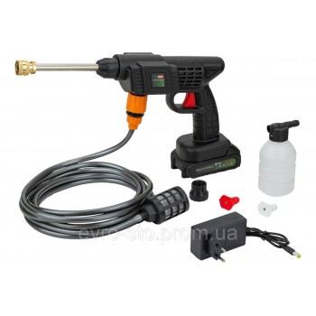 Мойка высокого давления аккумуляторная 20В, 2.8л/мин, 15 бар Rockforce RF-PG001