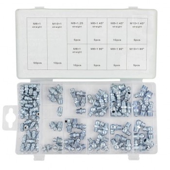 Пресс-масленки набор 110 пр. (метрическая резьба) Rockforce RF-814