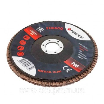 Круг лепестковый торцевой, P 60, 150 х 22.2 мм Forsage F-FD660Q