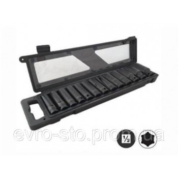 Набір довгих ударних головок 13 шт. 1/2