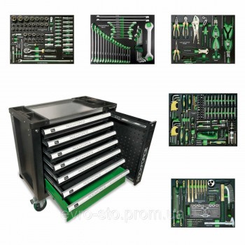 Тележка с инструментом 286пр. Rockforce RF-55300+12