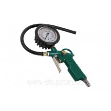 Пистолет для подкачки шин с аналоговым манометром и шлангом (0-16bar) ROCKFORCE RF-2370G