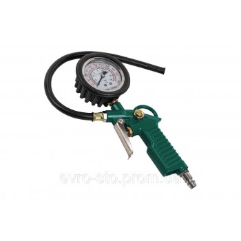 Пистолет для подкачки шин с аналоговым манометром и шлангом (0-16bar) ROCKFORCE RF-2370G