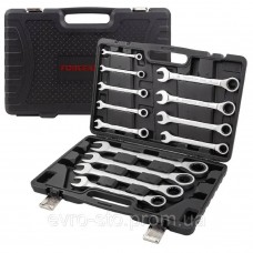 Набор ключей трещоточных 13пр. (8-32мм) FORCEKRAFT FK-10339