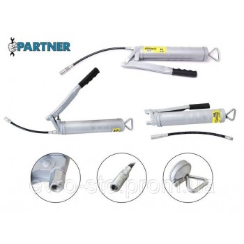 Шприц 450мл для густой смазки с гибким шлангом (закладка под тубу) Partner PA-20450 Шприц 450мл для густой смазки с гибким шлангом (закладка под тубу) Partner PA-20450